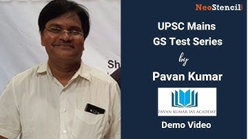 Pavan Kumar | GS Test Series | Demo Video | UPSC | NeoStencil