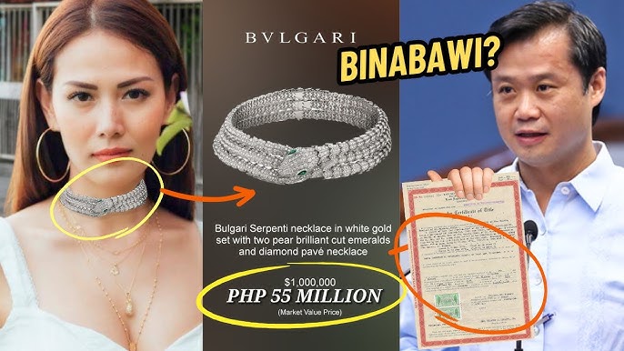 🔥SEN. WIN GATCHALIAN BINABAWI ANG ₱55M BULGARI NECKLACE NA REGALO KAY  BIANCA MANALO! BAKIT NGA BA?🔴
