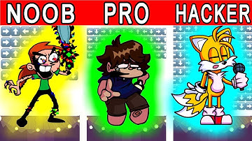 FNF Character Test | NOOB vs PRO vs HACKER | Gameplay VS Playground | VS Vicky Gregory Tails