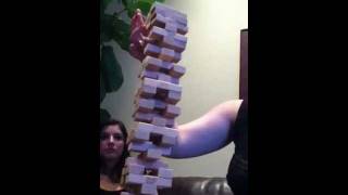 Tallest Jenga Tower (1x2 Stacking from Top to Bottom!)