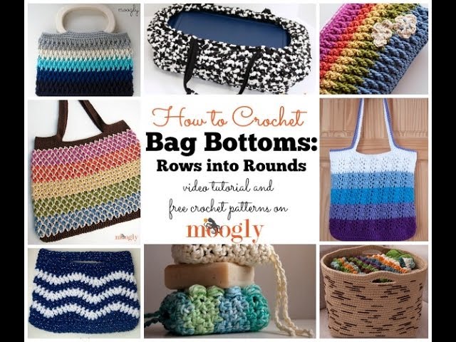 crochet oval bag