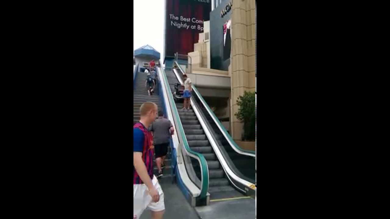 Las Vegas Scooters escalator crash part 3
