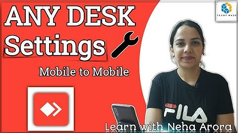 Anydesk Settings: How to use anydesk settings | Anydesk mobile to mobile |  Enable microphone