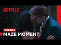 Ambika mod and leo woodall share a moment in the maze  one day  netflix philippines