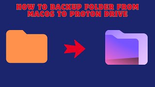How to backup folder from MaCos to Proton Drive ?