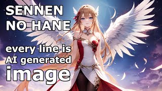 Sennen No Hane (Fu Hua theme from Honkai Impact 3rd) but every lyric is an AI generated image