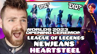 Worlds 2023 Finals Opening Ceremony | LEAGUE OF LEGENDS | NewJeans x HEARTSTEEL & More | REACTION