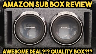 I BOUGHT A 12 INCH PORTED SUBWOOFER BOX ON AMAZON.. FULL REVIEW #subwoofer #review