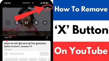 How To Remove X Button On YouTube App |  Remove Cross From YouTube