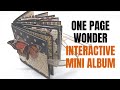 One page wonder interactive mini album