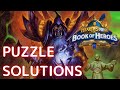Puzzle solutions book of heroes  guldan vs fallen soldier hearthstone