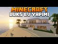 Minecraft'ta Plajda Lüks Ev Yaptım.