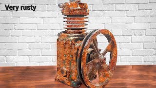 Restoration Old Air Compressor Machine - restoring Vintage