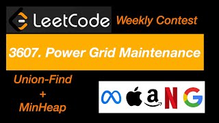 LeetCode 3607. Power Grid Maintenance (UnionFind + MinHeap)