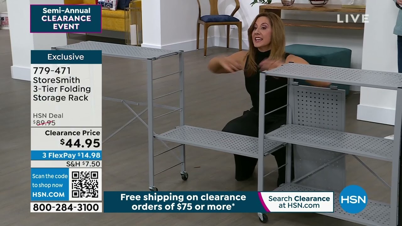 StoreSmith 3Tier Folding Storage Rack