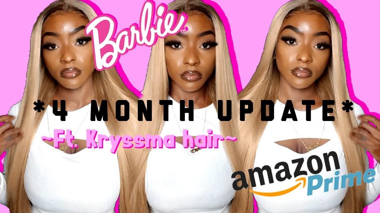 $40 AMAZON OMBRE BLONDE LACE FRONT WIG | 4 MONTH UPDATE!! | FT K'RYSSMA