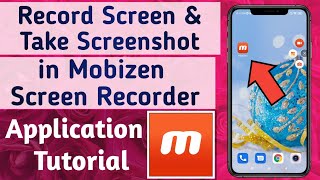 How to Record Screen & Take Screenshots in Mobizen Screen recorder app screenshot 1