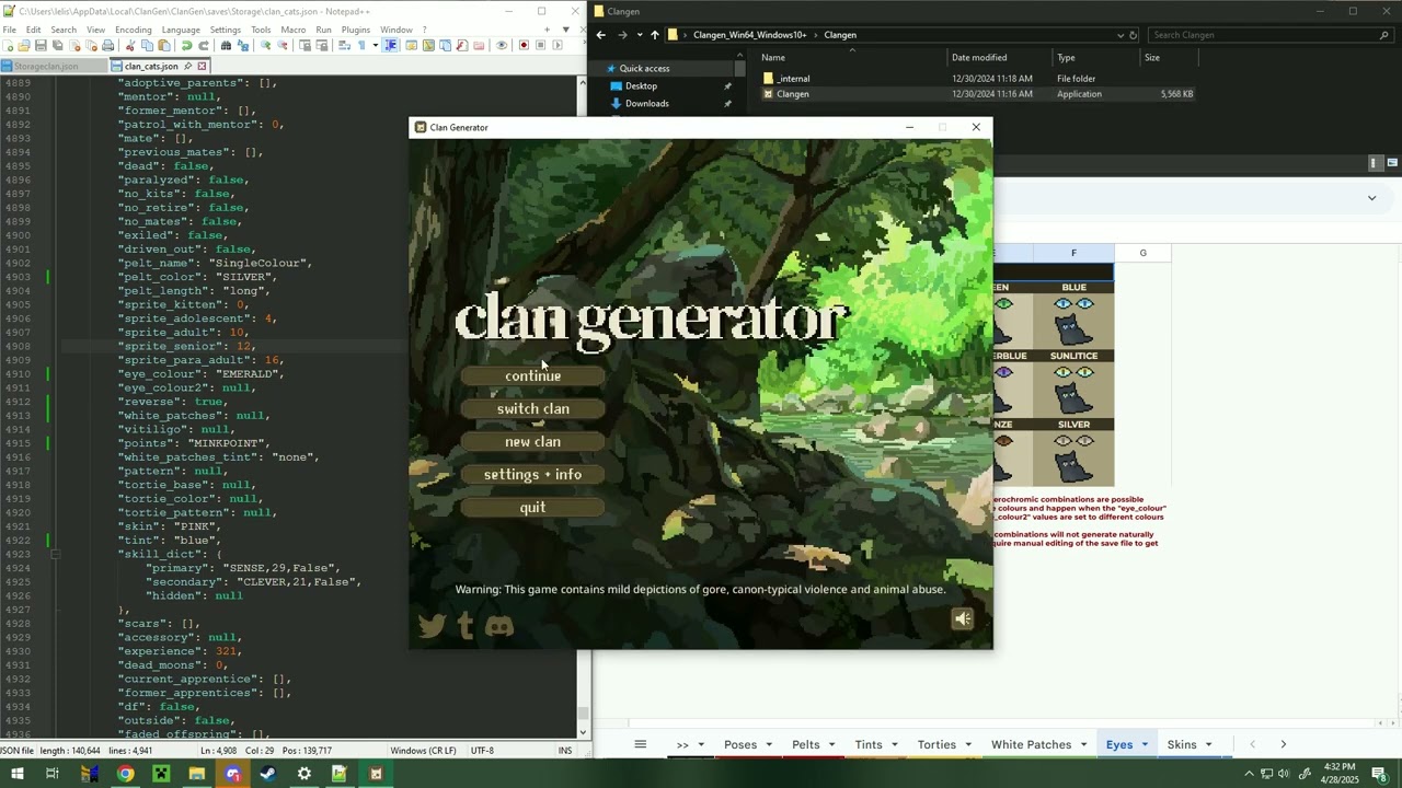 Clangen making a goober