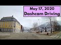 Dashcam driving in Tromsø, Norway. May 17 , 2020.