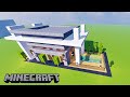 Стильный небольшой ХАЙ ТЕК дом в MINECRAFT  Как построить ХАЙ ТЕК дом в МАЙНРАФТЕ