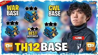 TOP-05 TH12 BEST FOR WAR / RANK / FARM AND CWL BASE WITH COPY LINKS || ANTI 3 STAR ||TH12 BASE 2026