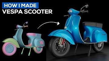 3D Modeling Vespa Scooter in Blender 2.9