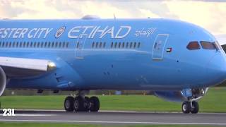 Brand New Plane New Manchester City FC Livery First Visit To Manchester EIHAD A6BND 21/10/2019