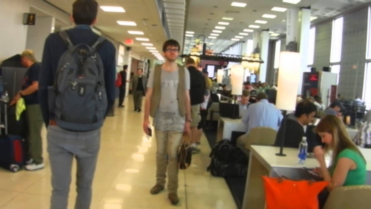 JFK Terminal2 inside of TSA YouTube