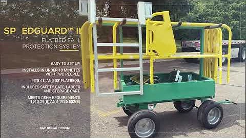SpeedGuard™ II Flatbed Fall Protection System - Installation