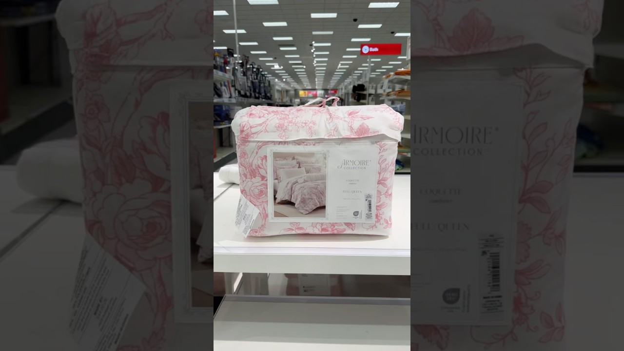 Love these new bedding sets at Target! It gives major LoveShackFancy vibes, for much less! 🎀