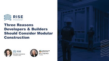 Three Reasons Developers & Builders Should Consider Modular Construction