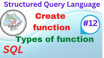 Create function and calling | Types of function | PL/SQL | SQL | Oracle | Tutorial - 12 | Tamil