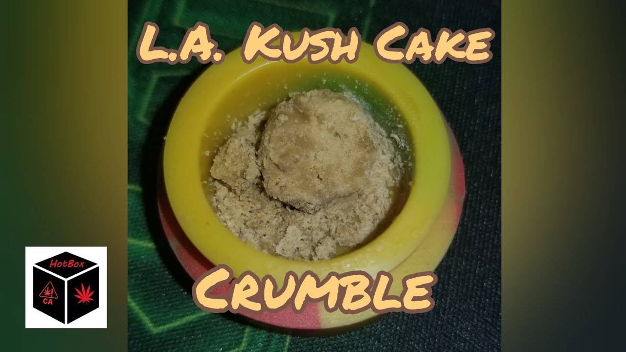 Dabbing LA Kush Cake Crumble