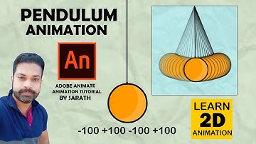 pendulum animation| adobe animate tutorial|2d cartoon animation for beginners