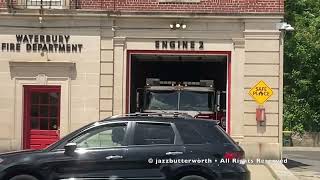 Waterbury Fire Department Engine 2 Responding With Q2B To An Unknown EMS Call!