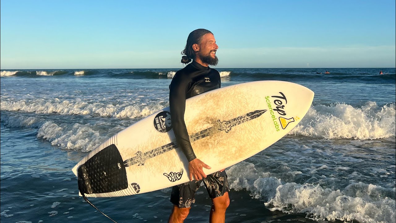 71 yr old man learns to surf & evening surf sesh