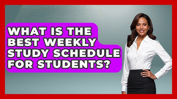 What Is The Best Weekly Study Schedule For Students? - Junior Year Jumpstart