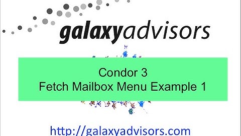 Condor 3 Fetch Mailbox Menu Example 01