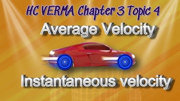 Animated HC Verma | Avg. & Instantaneous velocity | Physics for IIT & NEET