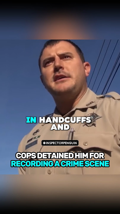 Cops Detained Him For Recording A Crime Scene 🤯