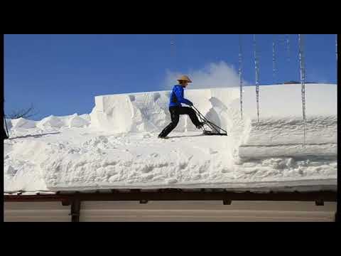 فيديو: جليد على سطح المنزل وكيفية التخلص منها وجهاز واداة لازالة الجليد