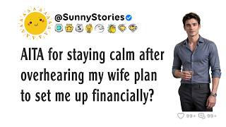 AITA for staying calm after overhearing my wife plan to set me up financially?
