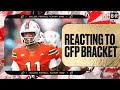 Reacting to CFP Bracket, Notre Dame, Transfer Portal | College Football Show 🏈