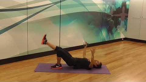 Marietta Mehanni presents Muscle conditioning exercise tip bridge with dumbbells. Pelvic Floor safe