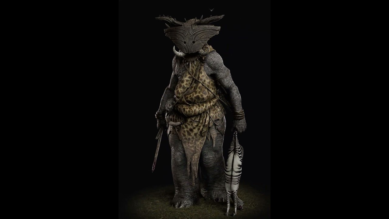 Savannah Giant - Realtime 3D Character. Turntable