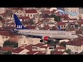 Hill View! SAS Boeing 737 LN-RRJ - Landing at Split Airport LDSP/SPU