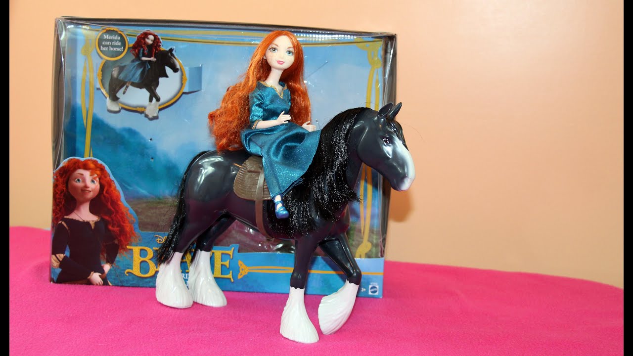 BRAVE Merida & Angus Giftset Doll and Horse - Disney/Pixar 🐴