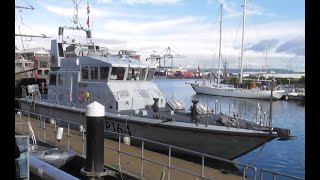 HMS Explorer P164 Archer Class Patrol Boat Visits Belfast
