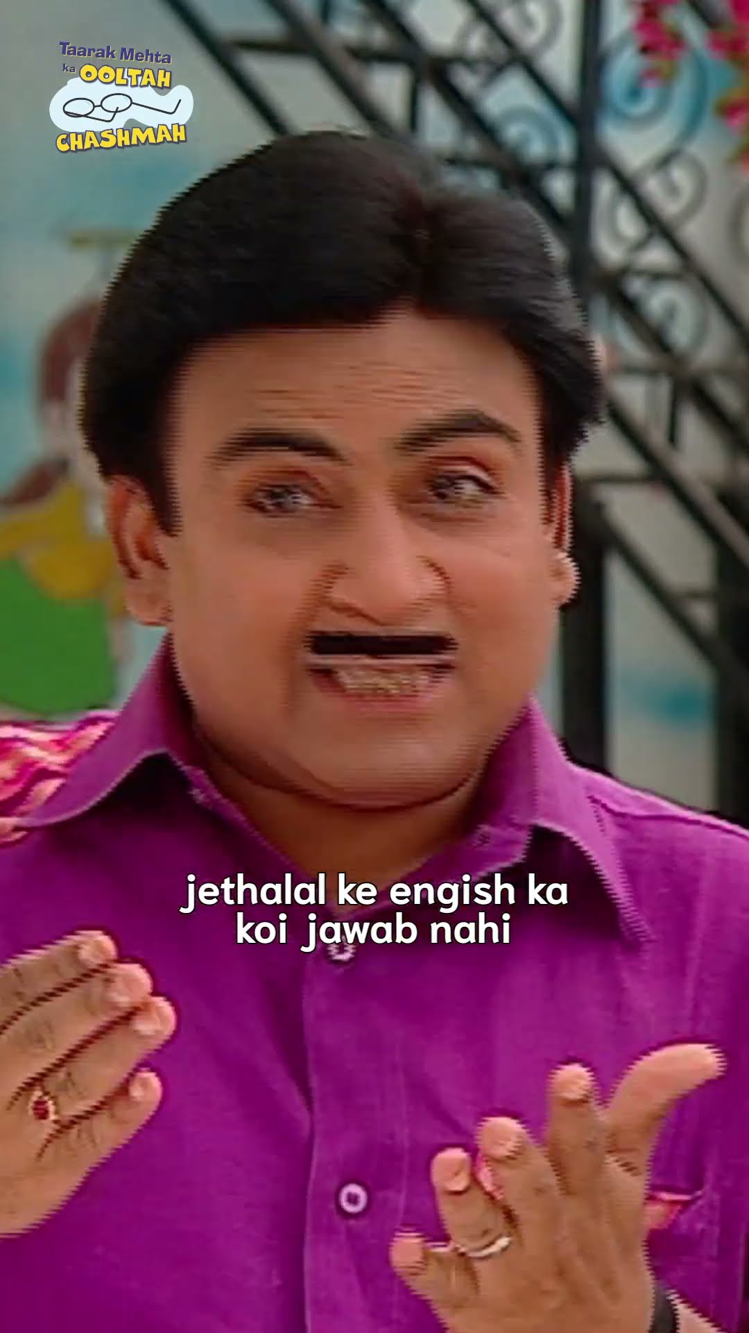 jethalal ki english ka koi jawab nahi! #youtube #instagram #music #spotify #tiktok #love  #tmkoc