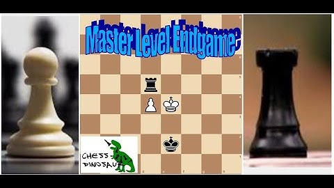Master Level Chess Endgame || Rook vs Pawn || Part 1